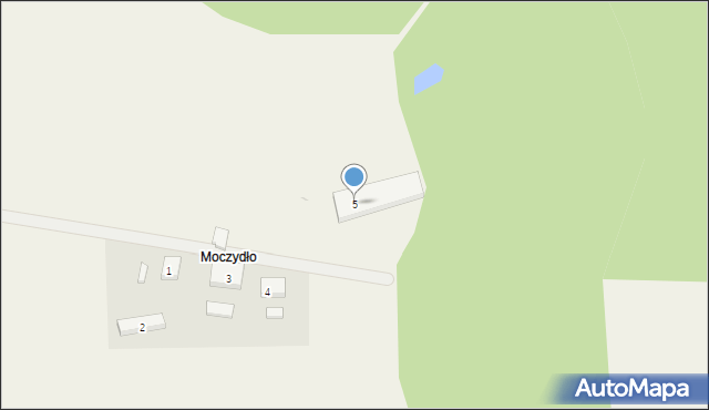 Moczydło, Moczydło, 5, mapa Moczydło