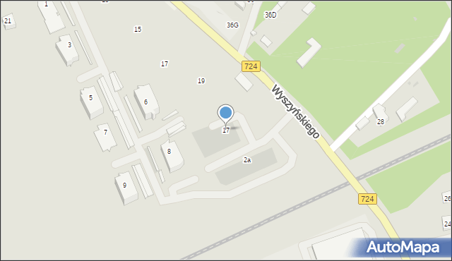 Moczydłów, Moczydłów, 2b, mapa Moczydłów