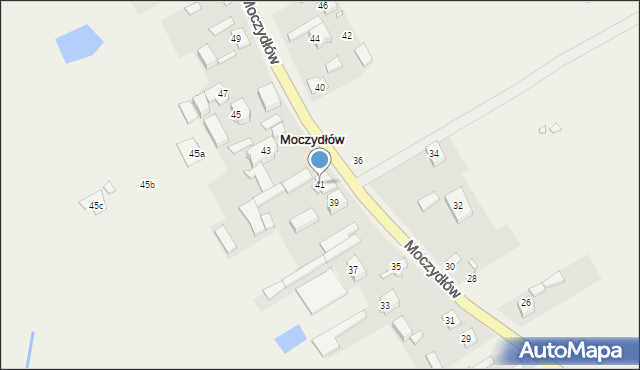 Moczydłów, Moczydłów, 41, mapa Moczydłów