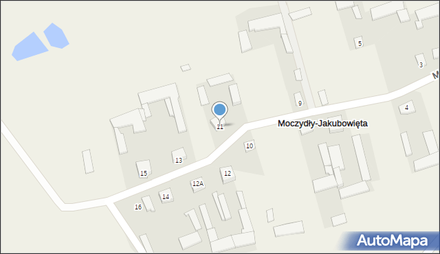 Moczydły-Jakubowięta, Moczydły-Jakubowięta, 11, mapa Moczydły-Jakubowięta