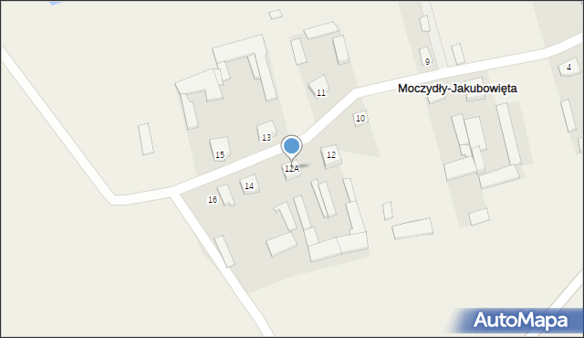 Moczydły-Jakubowięta, Moczydły-Jakubowięta, 12A, mapa Moczydły-Jakubowięta