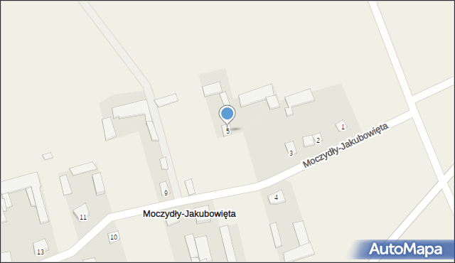 Moczydły-Jakubowięta, Moczydły-Jakubowięta, 5, mapa Moczydły-Jakubowięta