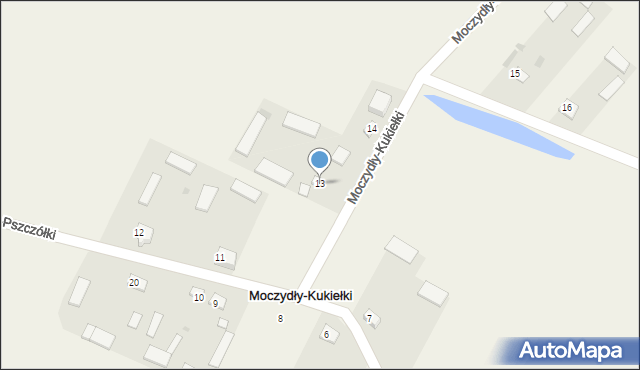 Moczydły-Kukiełki, Moczydły-Kukiełki, 13, mapa Moczydły-Kukiełki