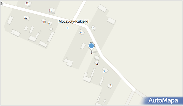 Moczydły-Kukiełki, Moczydły-Kukiełki, 5, mapa Moczydły-Kukiełki