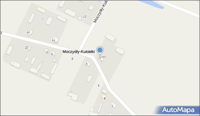 Moczydły-Kukiełki, Moczydły-Kukiełki, 7, mapa Moczydły-Kukiełki