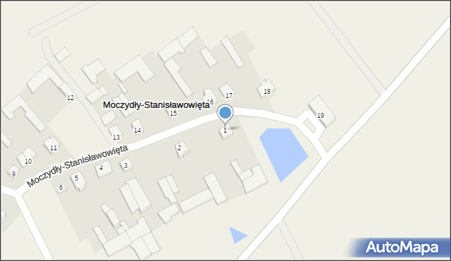 Moczydły-Stanisławowięta, Moczydły-Stanisławowięta, 1, mapa Moczydły-Stanisławowięta