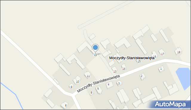 Moczydły-Stanisławowięta, Moczydły-Stanisławowięta, 12, mapa Moczydły-Stanisławowięta