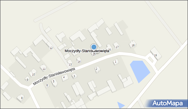 Moczydły-Stanisławowięta, Moczydły-Stanisławowięta, 15, mapa Moczydły-Stanisławowięta