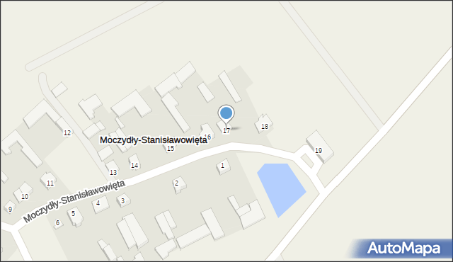 Moczydły-Stanisławowięta, Moczydły-Stanisławowięta, 17, mapa Moczydły-Stanisławowięta