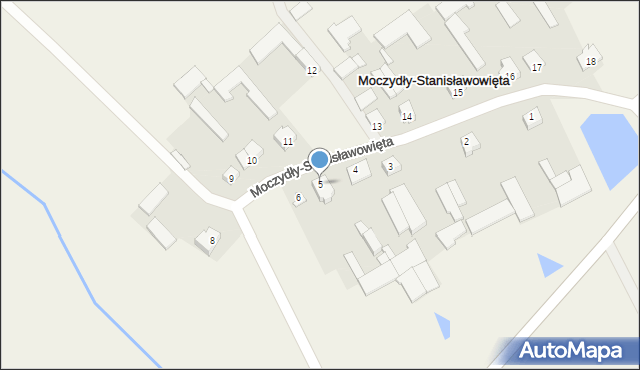 Moczydły-Stanisławowięta, Moczydły-Stanisławowięta, 5, mapa Moczydły-Stanisławowięta