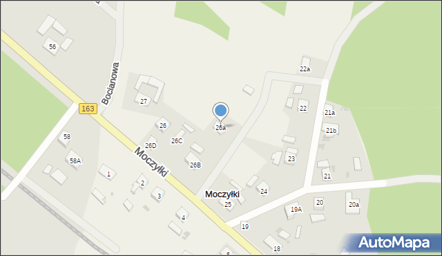 Moczyłki, Moczyłki, 26a, mapa Moczyłki