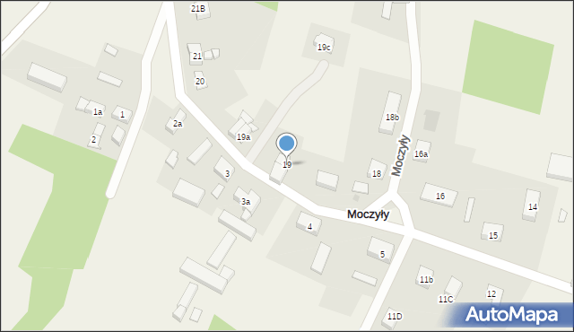 Moczyły, Moczyły, 19, mapa Moczyły