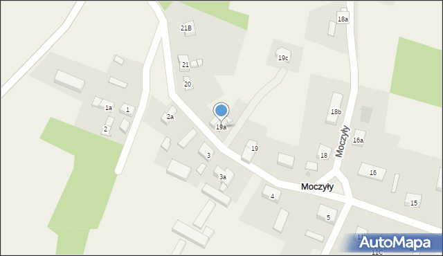 Moczyły, Moczyły, 19a, mapa Moczyły