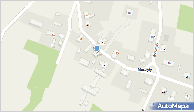 Moczyły, Moczyły, 3, mapa Moczyły