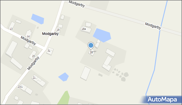 Modgarby, Modgarby, 18, mapa Modgarby