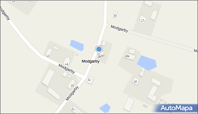 Modgarby, Modgarby, 19, mapa Modgarby