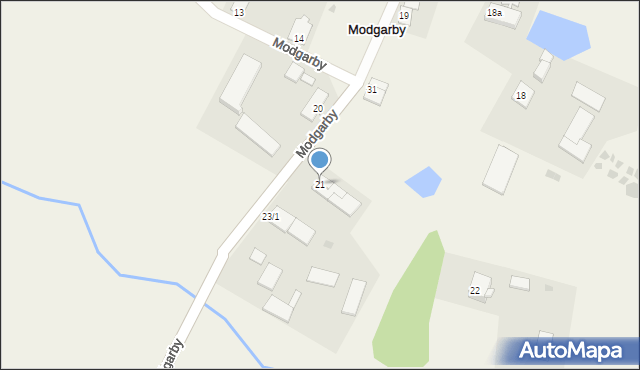 Modgarby, Modgarby, 21, mapa Modgarby