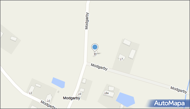 Modgarby, Modgarby, 30, mapa Modgarby