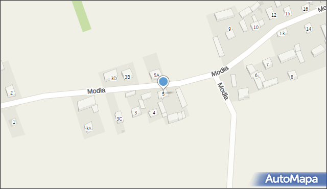 Modła, Modła, 5, mapa Modła