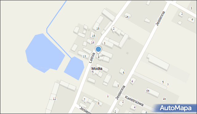 Modła, Modła, 4, mapa Modła