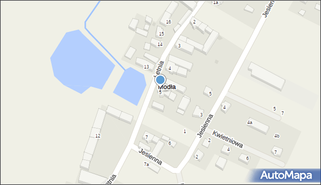 Modła, Modła, 5, mapa Modła