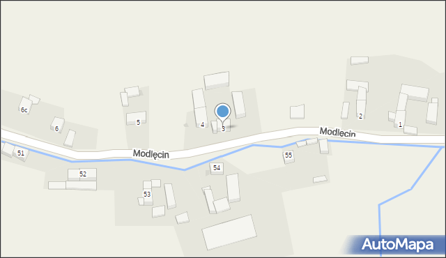 Modlęcin, Modlęcin, 3, mapa Modlęcin