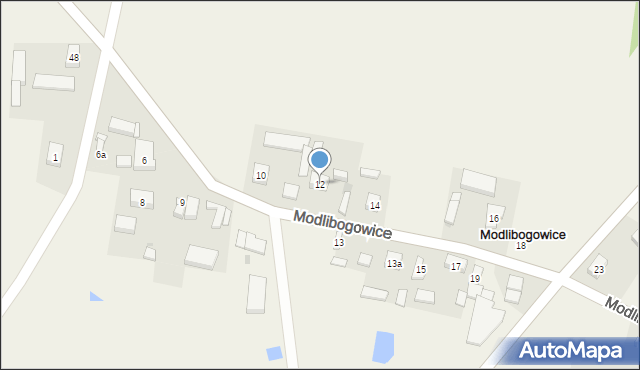 Modlibogowice, Modlibogowice, 12, mapa Modlibogowice