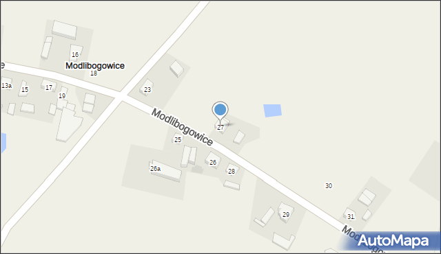 Modlibogowice, Modlibogowice, 27, mapa Modlibogowice