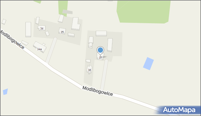 Modlibogowice, Modlibogowice, 37, mapa Modlibogowice