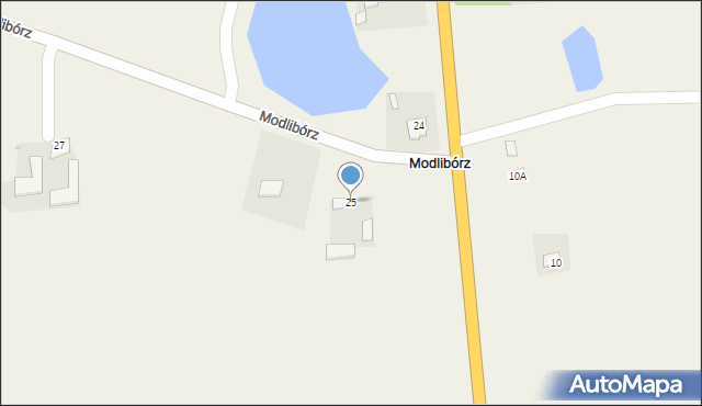 Modlibórz, Modlibórz, 25, mapa Modlibórz