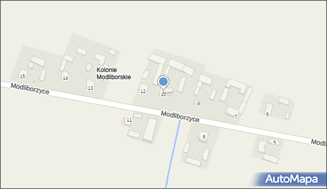 Modliborzyce, Modliborzyce, 10, mapa Modliborzyce