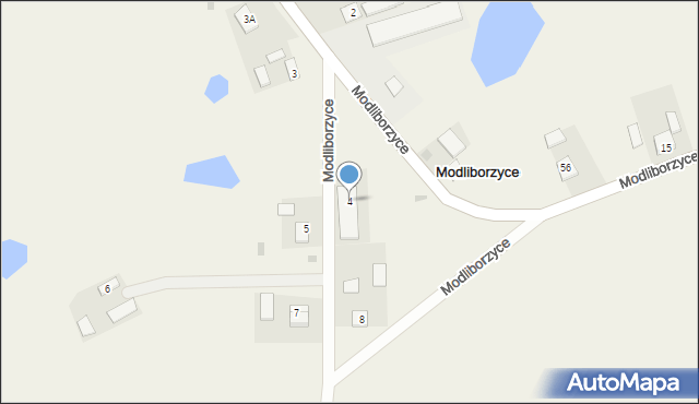 Modliborzyce, Modliborzyce, 4, mapa Modliborzyce