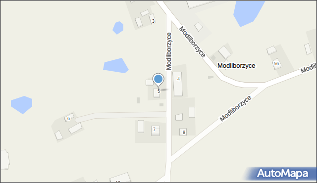 Modliborzyce, Modliborzyce, 5, mapa Modliborzyce