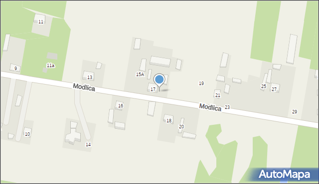 Modlica, Modlica, 57, mapa Modlica