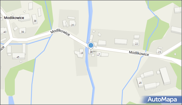 Modlikowice, Modlikowice, 18, mapa Modlikowice