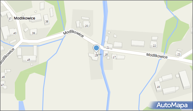 Modlikowice, Modlikowice, 19, mapa Modlikowice