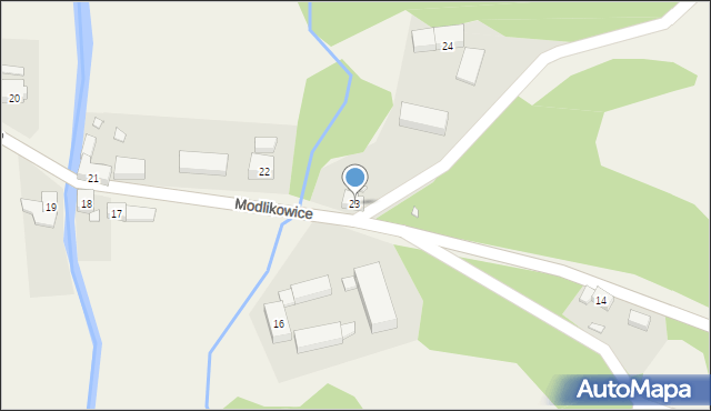 Modlikowice, Modlikowice, 23, mapa Modlikowice