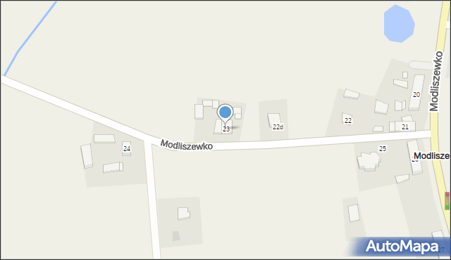 Modliszewko, Modliszewko, 23, mapa Modliszewko