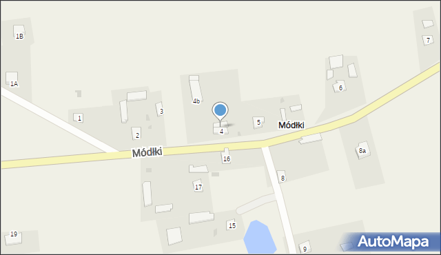 Módłki, Módłki, 4a, mapa Módłki