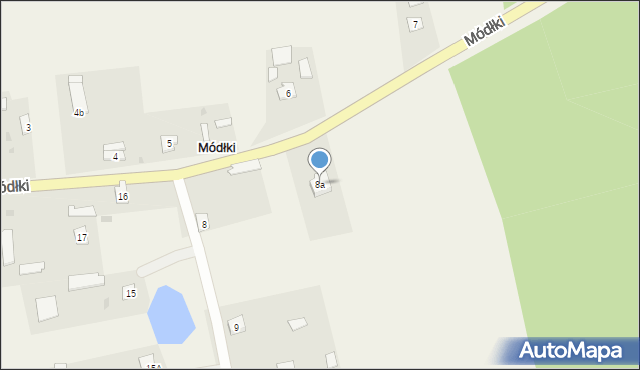 Módłki, Módłki, 8a, mapa Módłki