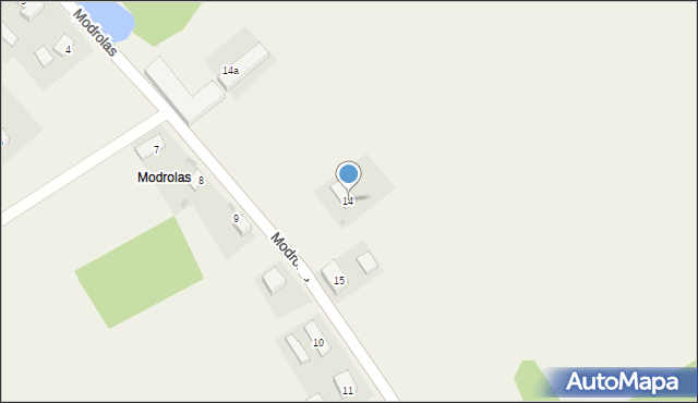 Modrolas, Modrolas, 14, mapa Modrolas