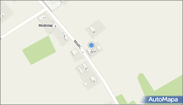 Modrolas, Modrolas, 15, mapa Modrolas