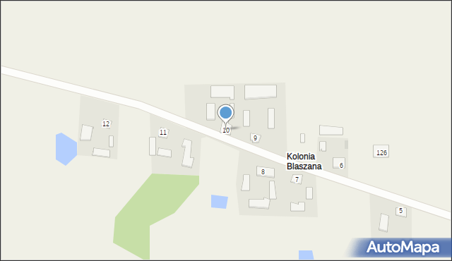 Modryń-Kolonia, Modryń-Kolonia, 10, mapa Modryń-Kolonia