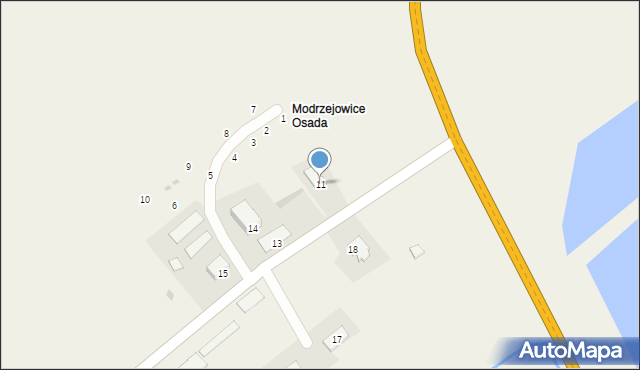 Modrzejowice, Modrzejowice, 11, mapa Modrzejowice