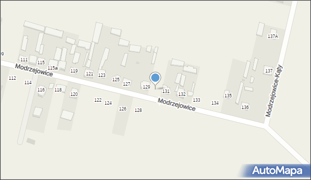 Modrzejowice, Modrzejowice, 130, mapa Modrzejowice