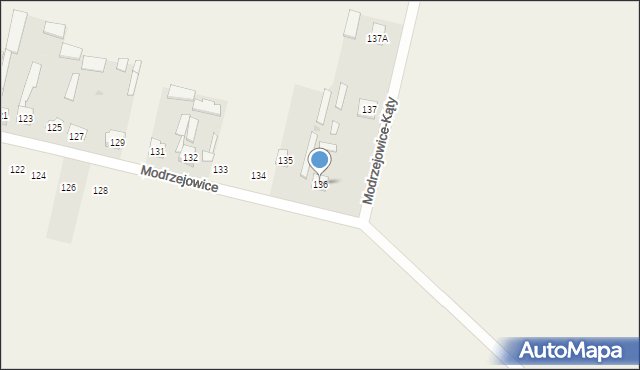 Modrzejowice, Modrzejowice, 136, mapa Modrzejowice