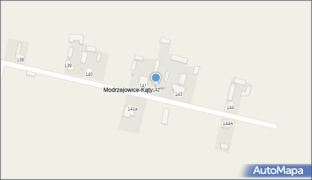 Modrzejowice, Modrzejowice, 142, mapa Modrzejowice