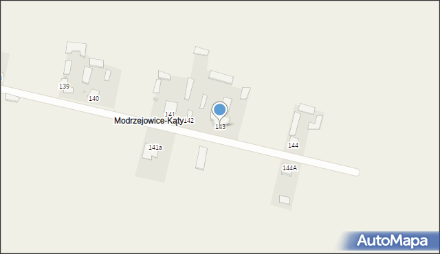 Modrzejowice, Modrzejowice, 143, mapa Modrzejowice