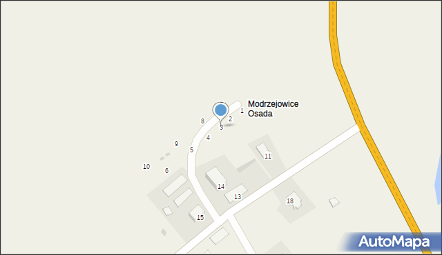 Modrzejowice, Modrzejowice, 3, mapa Modrzejowice