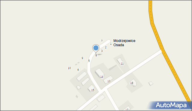 Modrzejowice, Modrzejowice, 4, mapa Modrzejowice